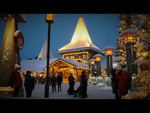 Santa Claus Village in Rovaniemi, Lapland Finland before Christmas - Arctic Circle Father Christmas