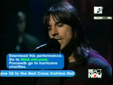 Red Hot Chili Peppers - Under The bridge (Live, &quot;Katrina&quot; hurricane 2005)