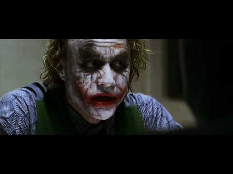 Batman interrogates the Joker