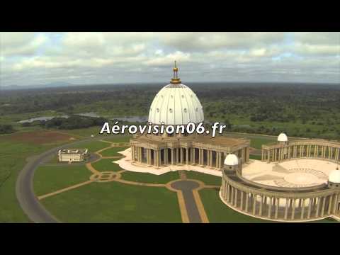 Basilique Notre-Dame de la Paix de Yamoussoukro en drone aerovision 06