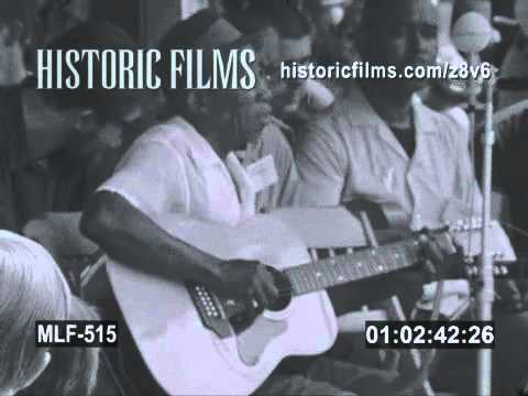 RARE FILM OF Mississippi John Hurt at NEWPORT 1963