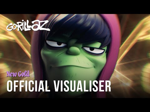 Gorillaz - New Gold ft. Tame Impala &amp; Bootie Brown (Official Visualiser)
