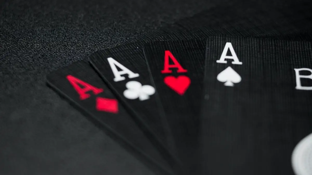 black back playing cards