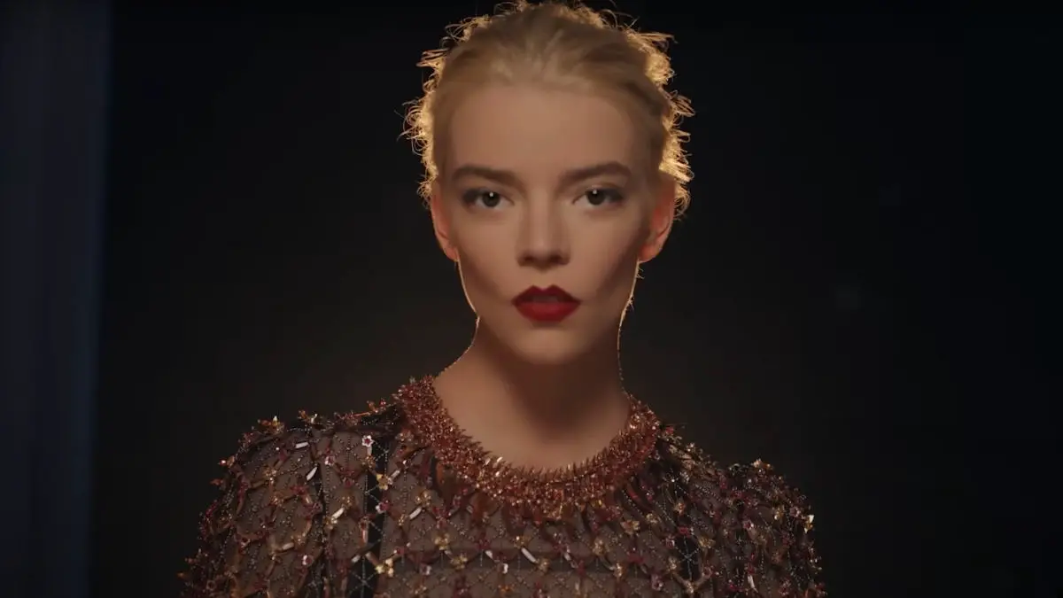 Anya TaylorJoy, the actress in the Dior 2022 commercial Auralcrave